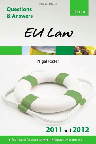 Book Q & A EU Law 2011 and 2012 (Questions & Answers Series) free