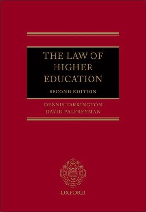 Book The Law of Higher Education free