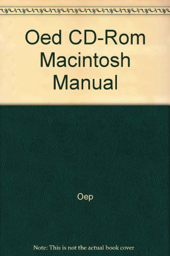 Book Oed Cd-rom Macintosh Manual free