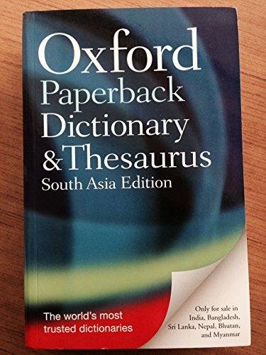 Book Oxford Paperback Dictionary & Thesaurus (South Asia Edition) free