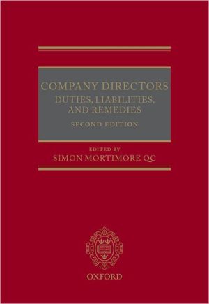 Book Company Directors: Duties, Liabilities, and Remedies free