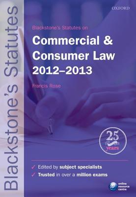 Book Blackstone's Statutes on Commercial & Consumer Law 2012-2013 free
