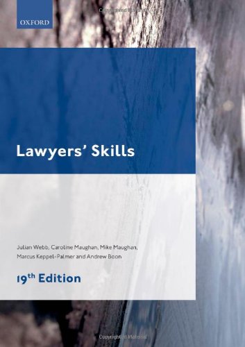 Book Lawyers' Skills (Legal Practice Course Guides) free