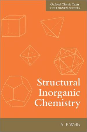 Book Structural Inorganic Chemistry (Oxford Classic Texts in the Physical Sciences) free