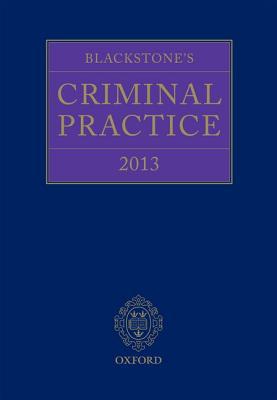 Book Blackstone's Criminal Practice 2013 free