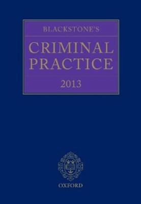 Book Blackstone's Criminal Practice 2013 (book with all supplements) free