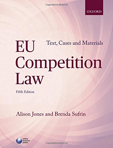 Book EU COMPETITION LAW: TEXT, CASES & MATERIALS free