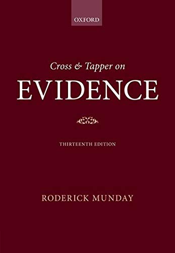 Book Cross & Tapper on Evidence free