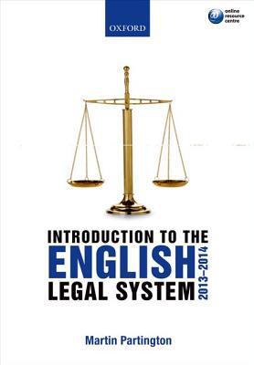 Book Introduction to the English Legal System 2013-2014 free