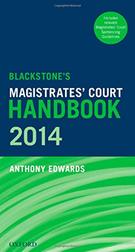 Book Blackstone's Magistrates' Court Handbook 2014 free