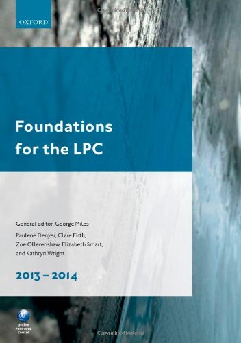 Book Foundations for the LPC 2013-14 (Foundations: Legal Practice Course Guide) free