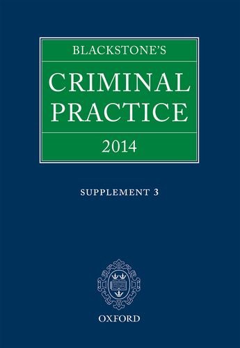 Book Blackstone's Criminal Practice free