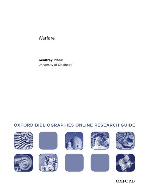 Book Warfare: Oxford Bibliographies Online Research Guide free