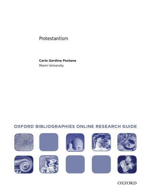 Book Protestantism: Oxford Bibliographies Online Research Guide free