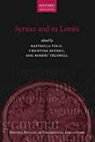 Book Syntax and its Limits (Oxford Studies in Theoretical Linguistics) free