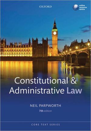 Book Constitutional and Administrative Law (Core Text) free