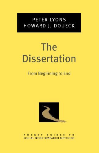 Book The Dissertation: From Beginning to End (Pocket Guide to Social Work Research Methods) free