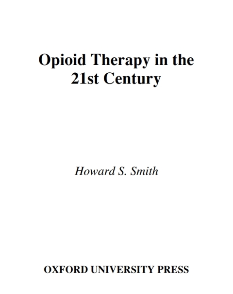 Book Opioid Therapy in the 21st Century free