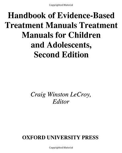 Book Handbook of Evidence-Based Treatment Manuals for Children and Adolescents free