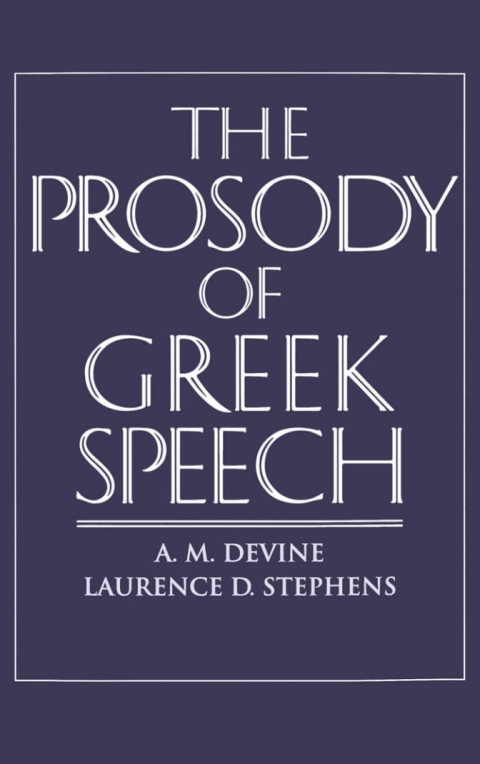 Book The Prosody of Greek Speech free