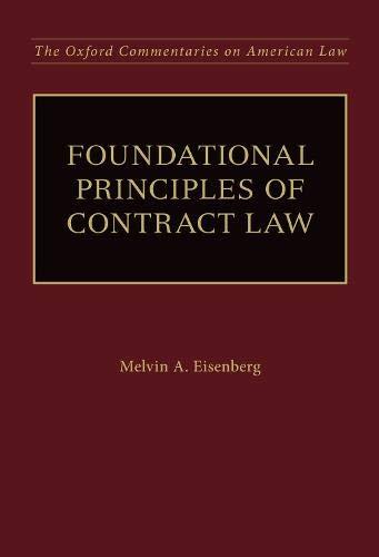 Book Foundational Principles of Contract Law (Oxford Commentaries on American Law) free