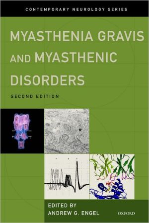 Book Myasthenia Gravis and Myasthenic Disorders (Contemporary Neurology Series, 81) free