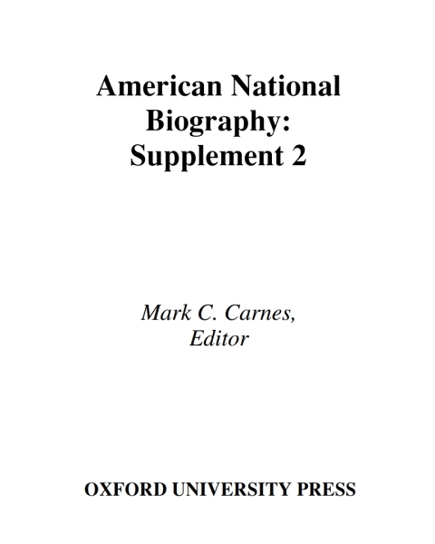 Book American National Biography free