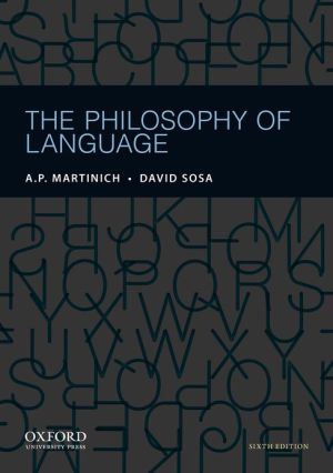Book The Philosophy of Language free