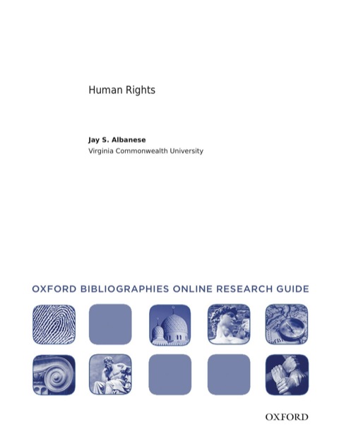 Book Human Rights: Oxford Bibliographies Online Research Guide free