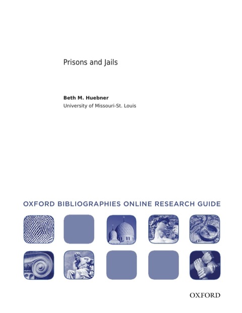 Book Prisons and Jails: Oxford Bibliographies Online Research Guide free