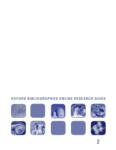 Book Rehabilitation: Oxford Bibliographies Online Research Guide free