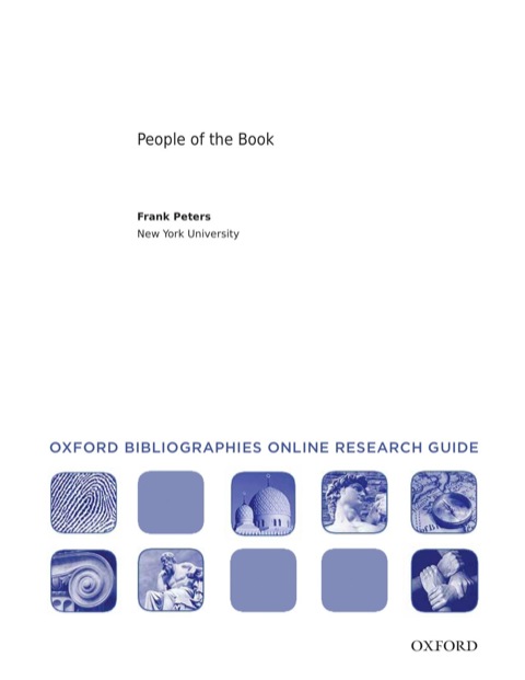 Book People of the Book: Oxford Bibliographies Online Research Guide free