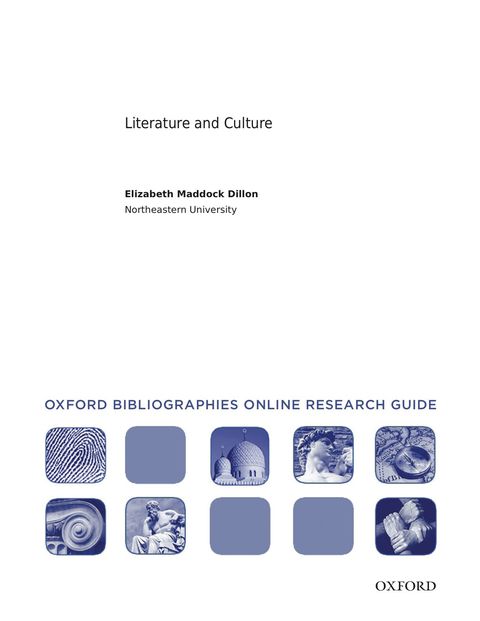 Book Literature and Culture: Oxford Bibliographies Online Research Guide free