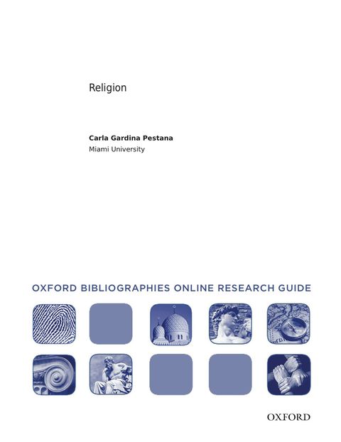 Book Religion: Oxford Bibliographies Online Research Guide free