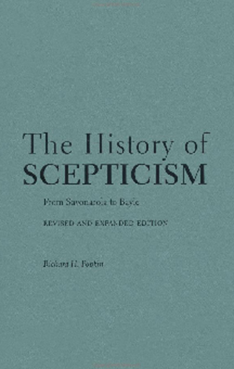 Book The History of Scepticism: From Savonarola to Bayle free