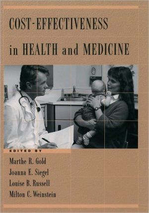 Book Cost-Effectiveness in Health and Medicine free