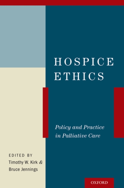 Book Hospice Ethics: Policy and Practice in Palliative Care free