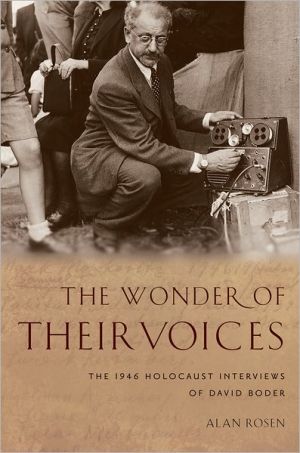 Book The Wonder of Their Voices: The 1946 Holocaust Interviews of David Boder (Oxford Oral History Series) free