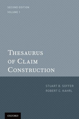Book Thesaurus of Claim Construction free