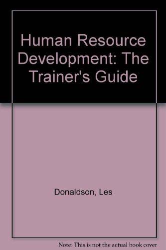 Book Human resource development: The new trainer's guide free