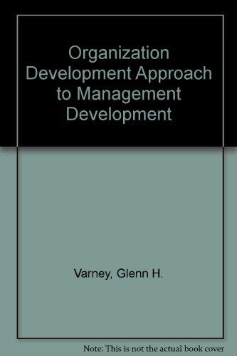 Book An Organization Development Approach To Management Development free