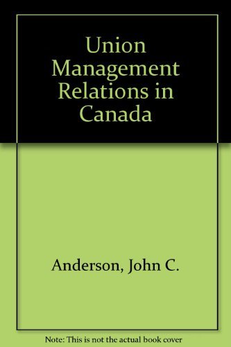 Book Union Management Relations in Canada free
