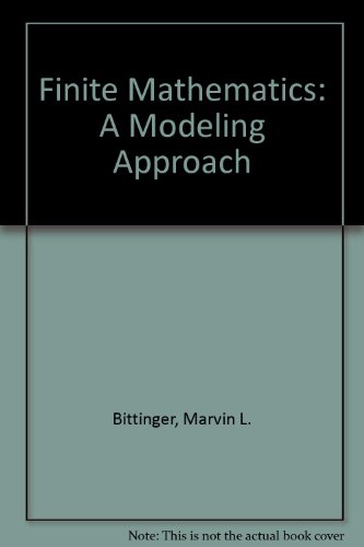Book Finite Mathematics: A Modeling Approach free