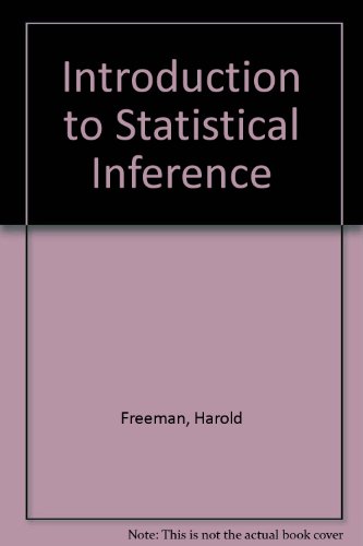Book Introduction To Statistical Inference free