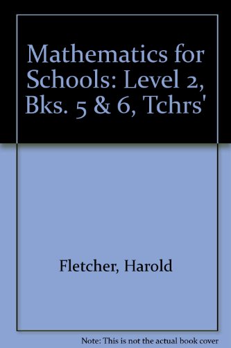 Book Mathematics For Schools. Level Ii. Books 5 And 6: Teacher's Resource Book (bks. 5 & 6) free