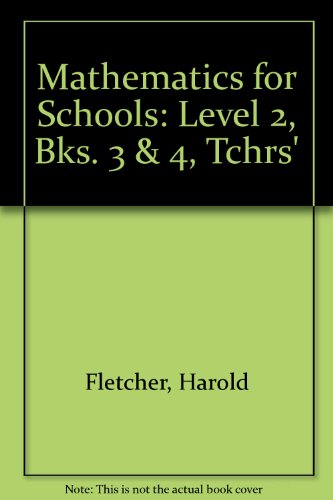 Book Mathematics For Schools. Level Ii. Books 3 And 4: Teacher's Resource Book (bks. 3 & 4) free
