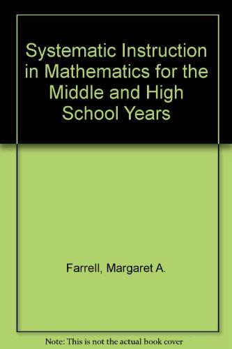 Book Systematic Instruction in Mathematics for the Middle and High School Years free