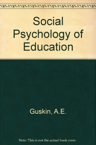 Book Social Psychology Of Education free