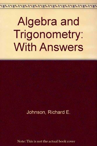 Book Algebra And Trigonometry: With Answers free