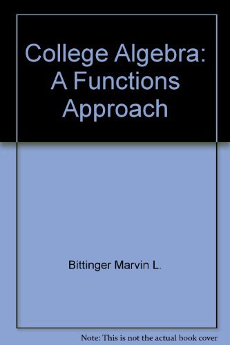 Book College Algebra: A Functions Approach free